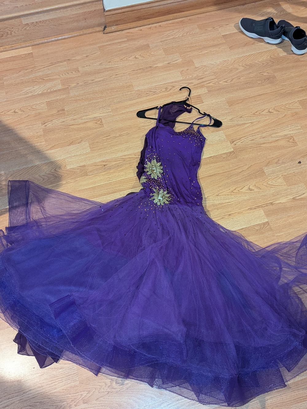 Royal purple Standard Ballroom Dance Dress